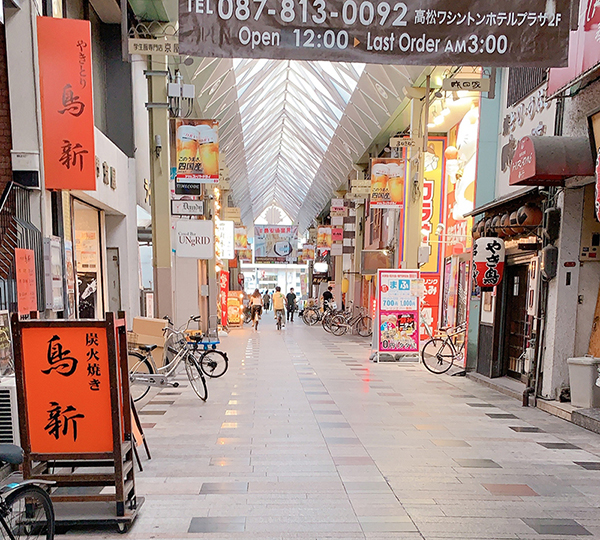 高松中央商店街の様子